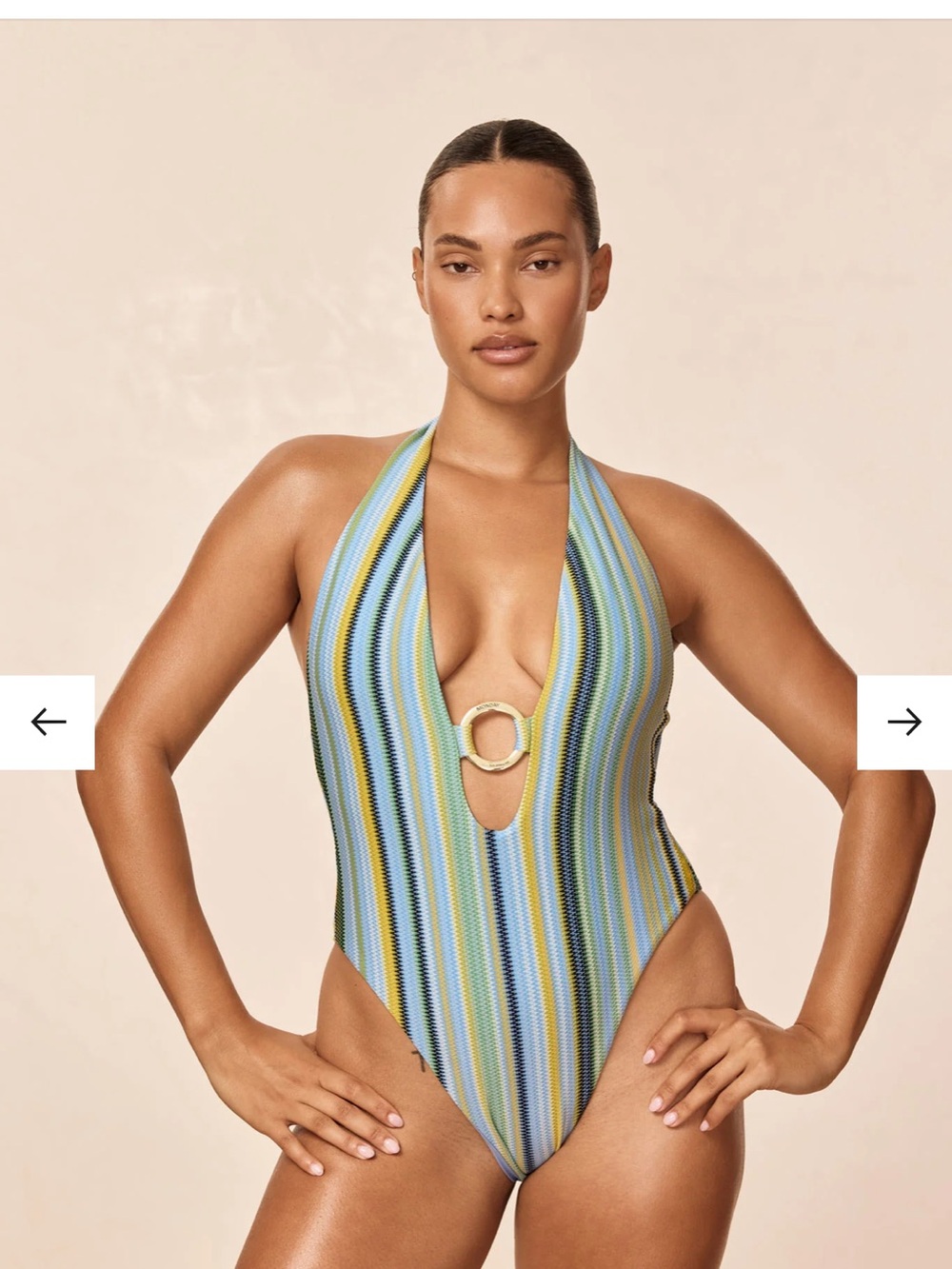 MONTEGO ONE PIECE - SARDINIA STRIPE AZURE